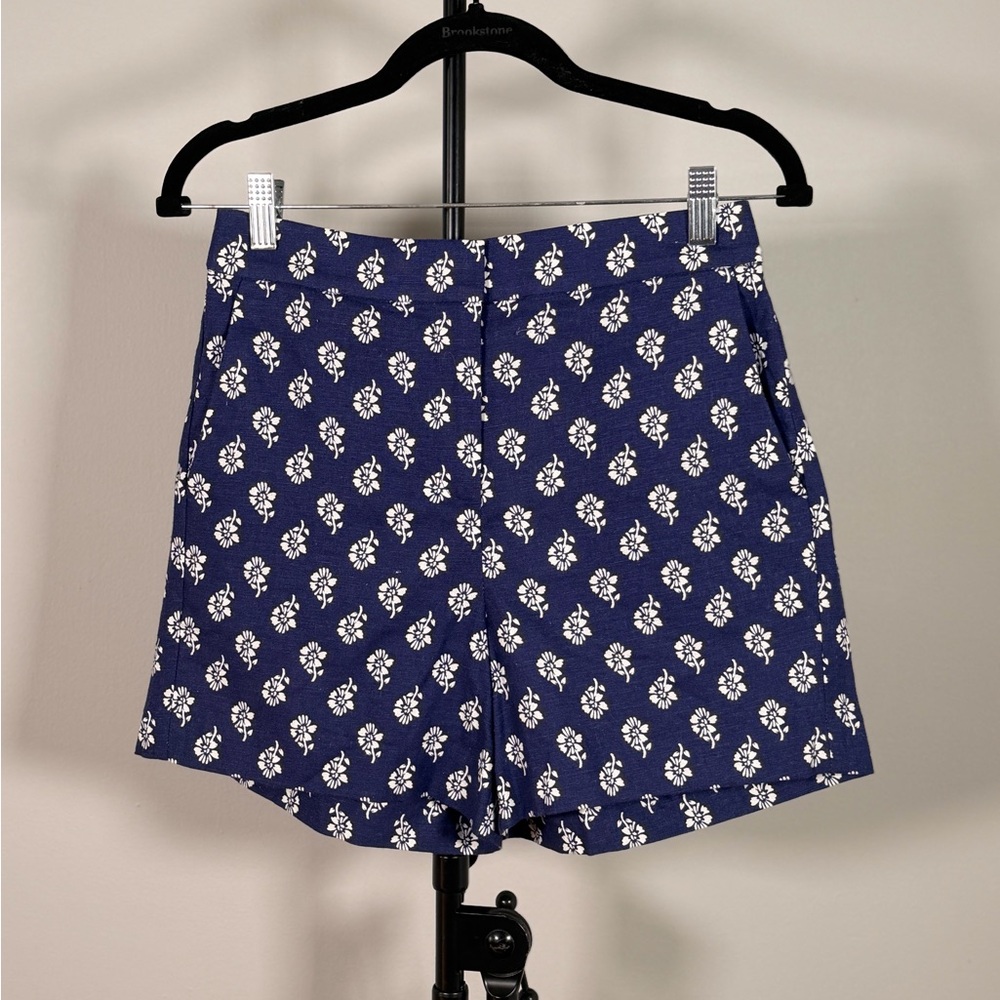 NWT JCrew Factory Linen-blend elastic-back short